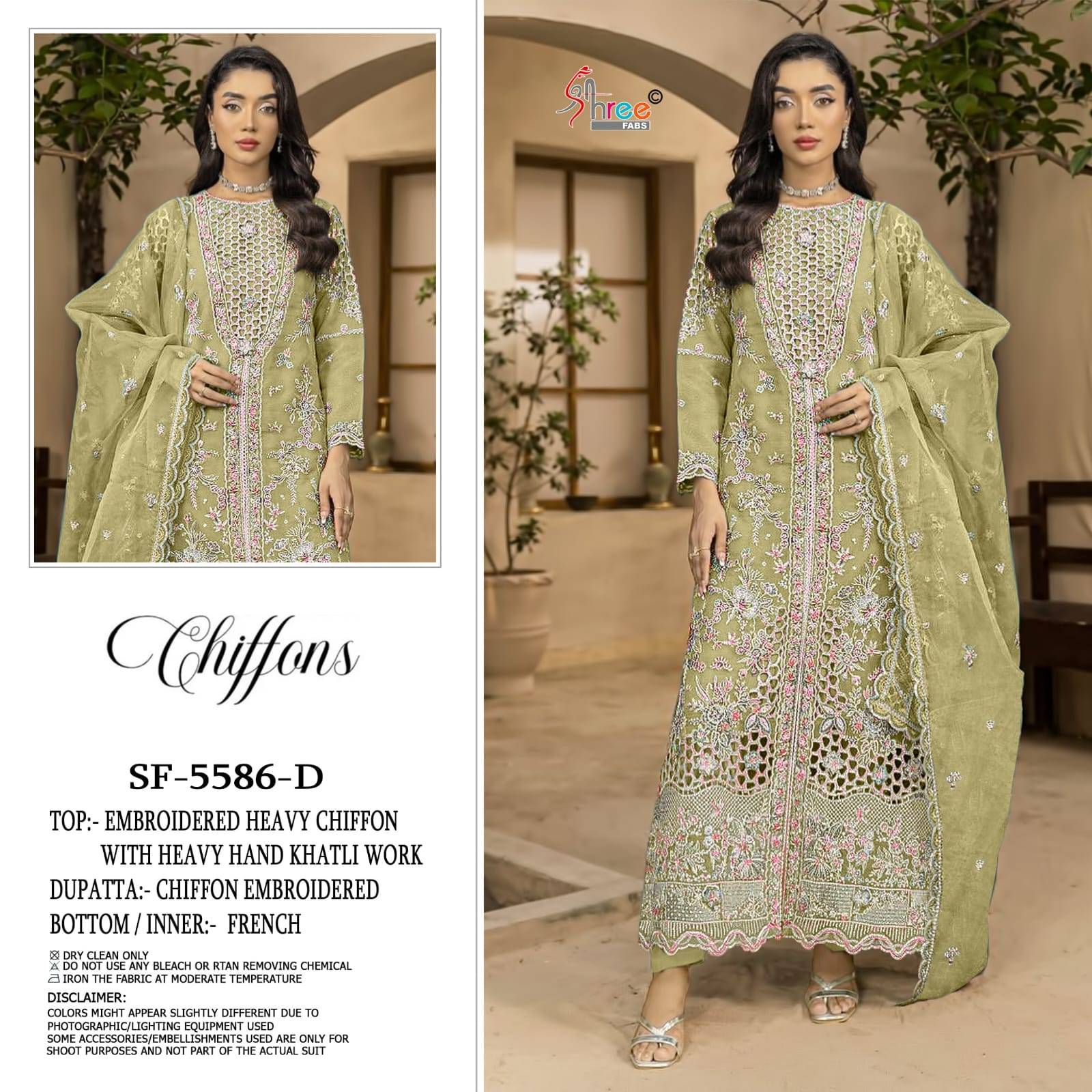 5586 COLOR By SHREE FABS Beautiful Pakistani Suits Colorful Stylish Fancy Ethnic Wear Chiffon Dresses At Wholesale